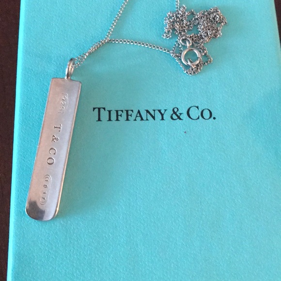 Tiffany & Co. Jewelry - 925 Sterling silver bar necklace Tiffany & Co